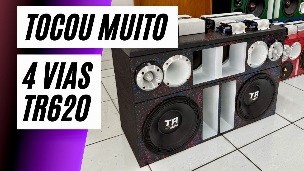 PROJETO DE SOM PANCADÃO 4 VIAS TR620 TOCOU DEMAIS E COM PRESSÃO 