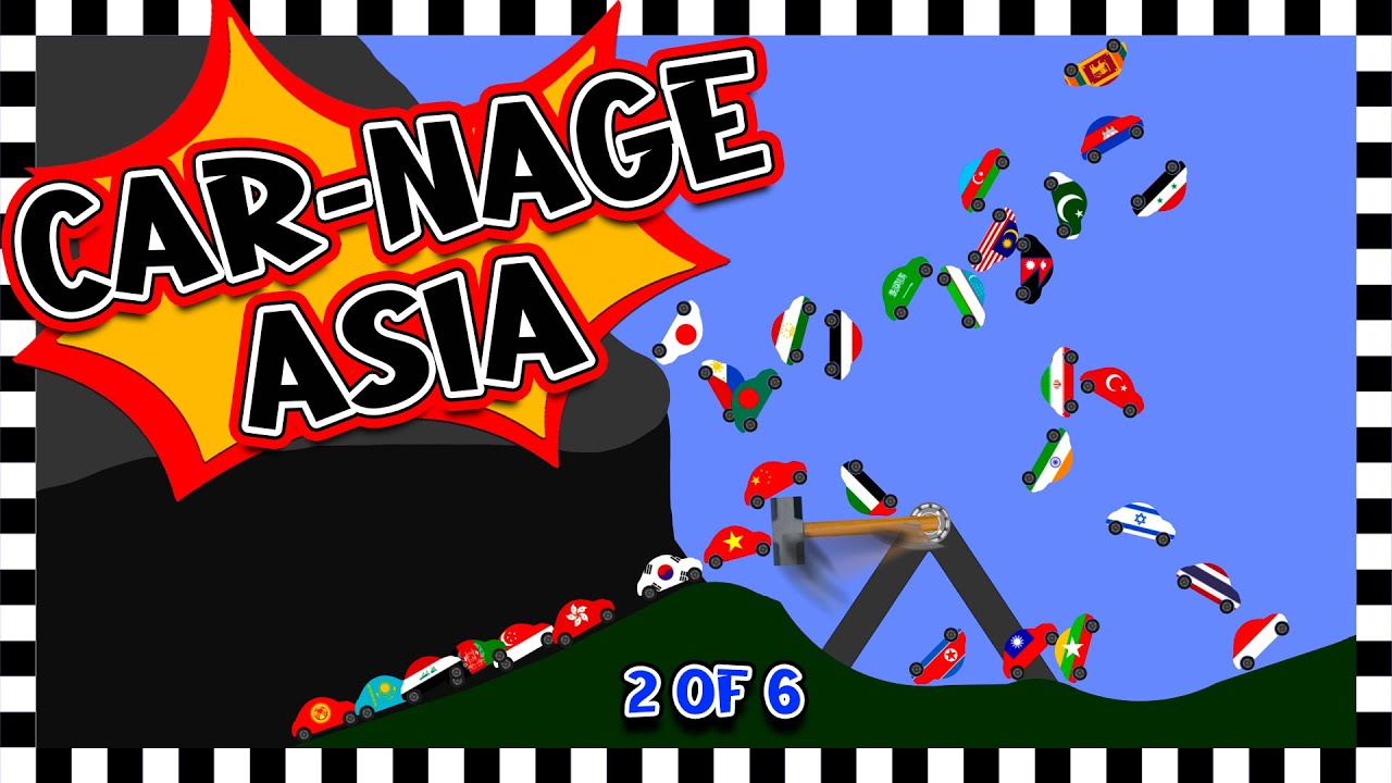 Car-Nage Race Asia - Algodoo Car Race