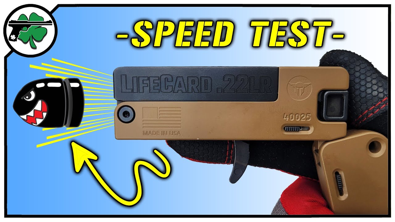 How Fast is a 22 Bullet - Trailblazer Lifecard 22LR Short Barrel Handgun Test