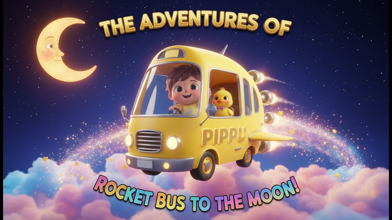 Rocket Bus to the Moon – Nursery Rhyme, Space Adventure, and Imaginative Travel Fun
