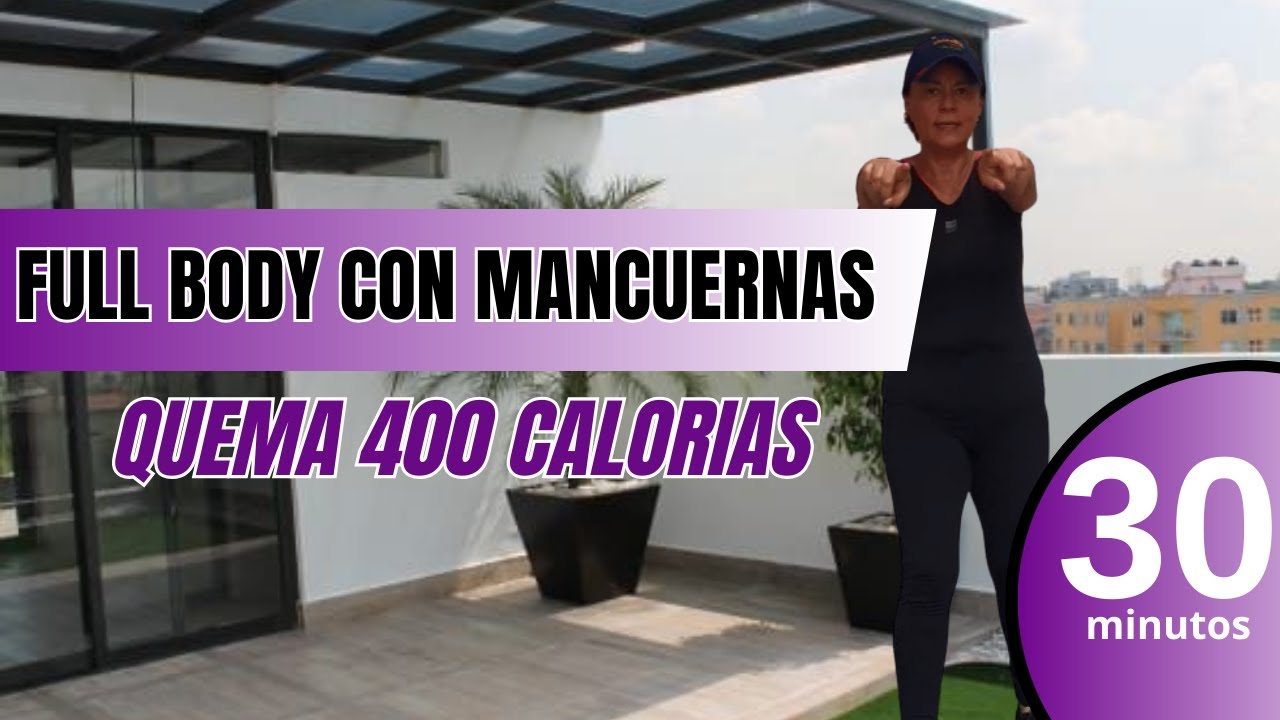 ENTRENAMIENTO FULL BODY CON MANCUERNAS DE 30 MIN | MUJERES +50  @Activa_y_Plena50​