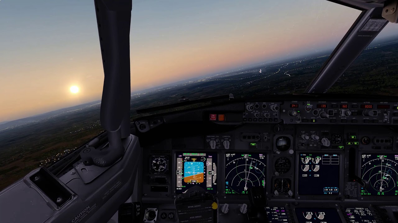 P3DV4.3 Landing in LOWW VIENNA PMDG 737NGX AMAZING GRAPHICS| TOMATOSHADE