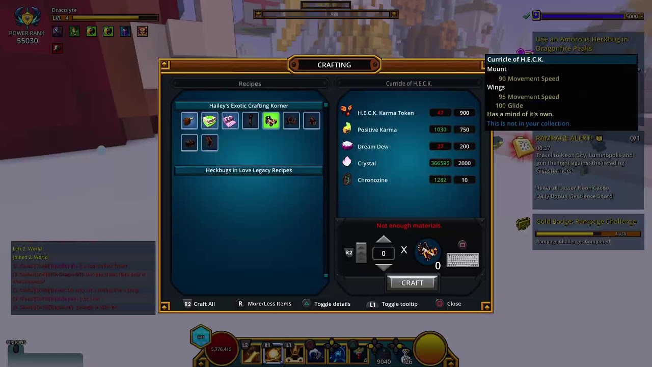 trove - getting dracolyte to 55k