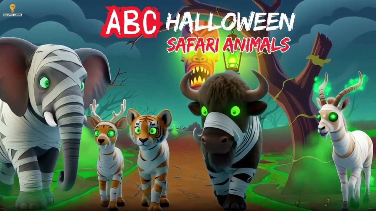 ABC Safari Animals | Nursery Rhyme | Halloween Animals 16TH20126