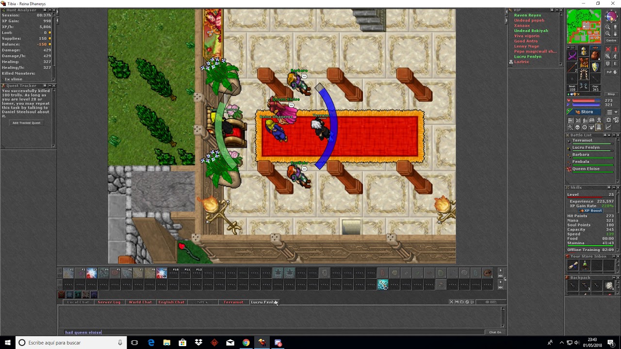 Queen Eloise quest Tibia