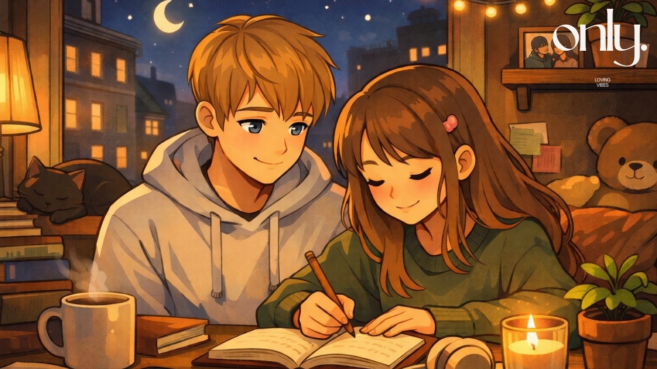stay with me a little longer 💙 cozy couple lofi for focus