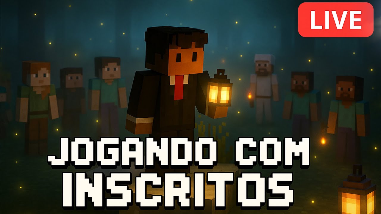 Jogando Minecraft com INSCRITOS!