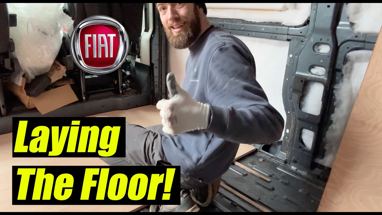 The First Real Step of Our Campervan Build – Installing the Floor