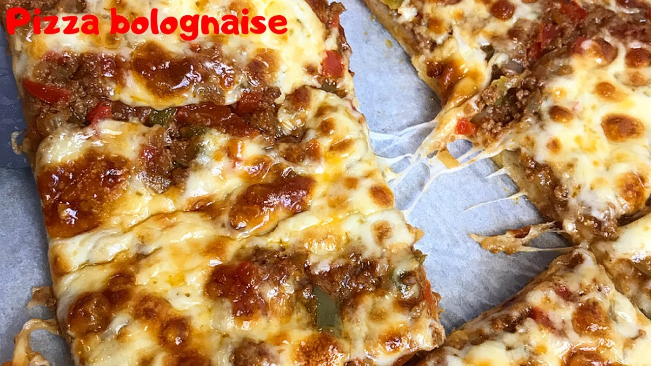 PIZZA BOLOGNAISE 🍕 pâte à pizza express
