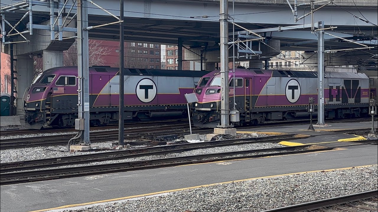 Rush hour at South Station with heritage units and much more!