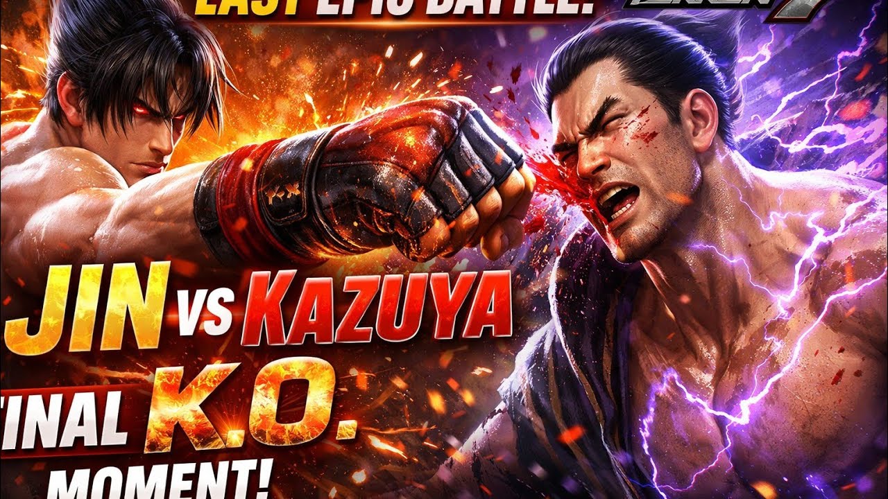 !!Rage Art Finish 🔥 Tekken 7 !!#Tekken7#JinVsKazuya#Tekken7Gameplay#Tekken7Fight#Tekken7KO
