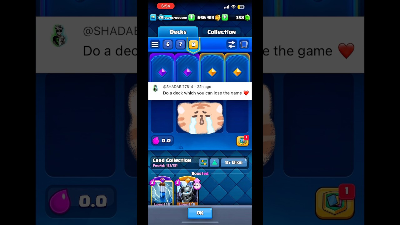 Day 40 of doing your challenges in the comments #clashroyale #elixirgolem #cr #minipekka #clash