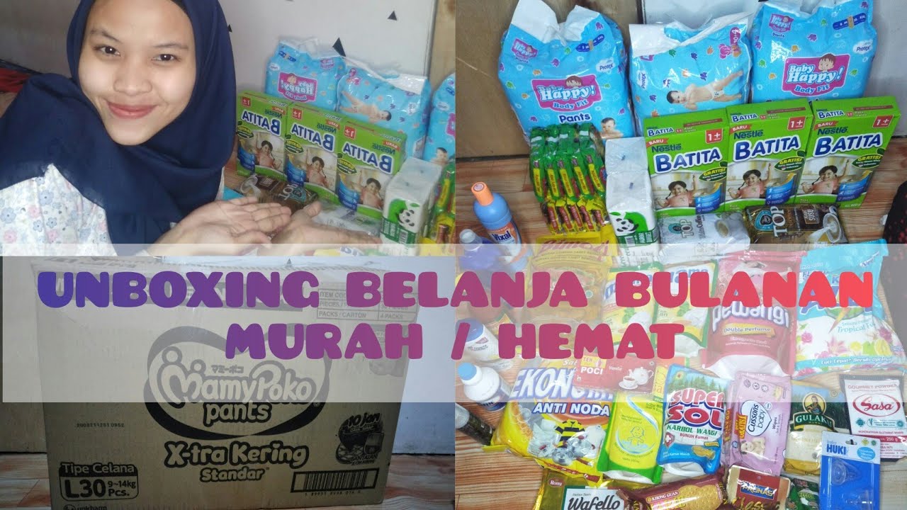 UNBOXING BELANJA BULANAN | BELANJA BULANAN MURAH