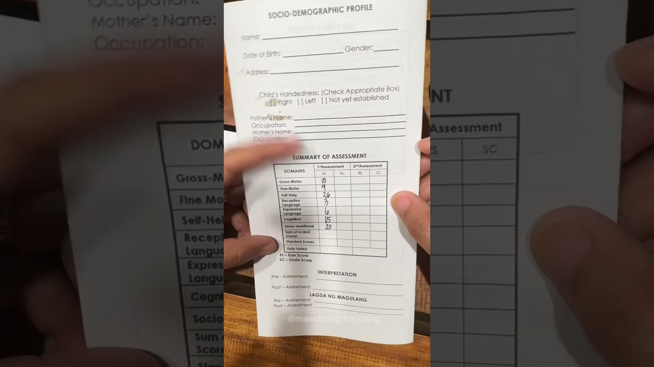 How to Compute the Standard Score in ECD checklist Manually? / Kindergarten ECD Checklist