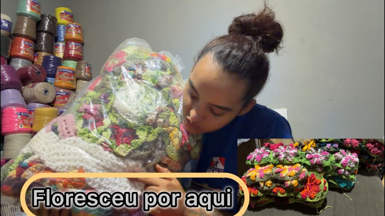Hoje eu abri o saco de flores e decidir trabalhar com elas vem ver o tanto de flores que deu 😍🚨✨