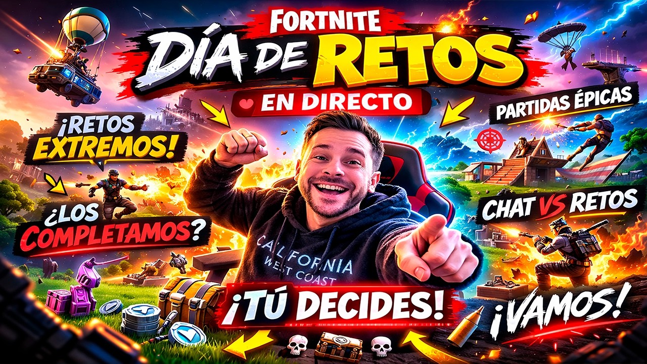 🔥 FORTNITE EN DIRECTO: DÍA DE RETOS EXTREMOS | ¿SOMOS CAPACES? 😱🎮
