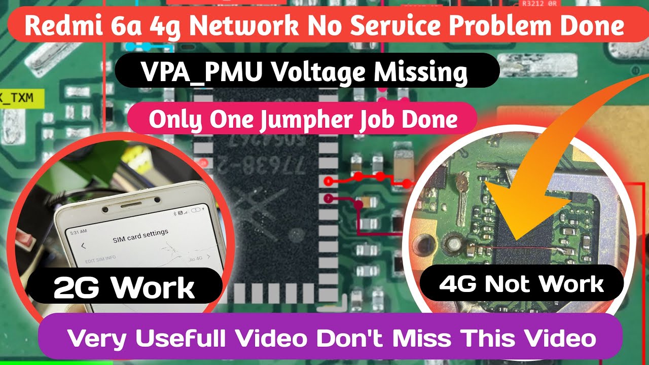 Redmi 6a 4g network Not Working Problem Solution Full Details |Mi 6a No Service Problem Solution