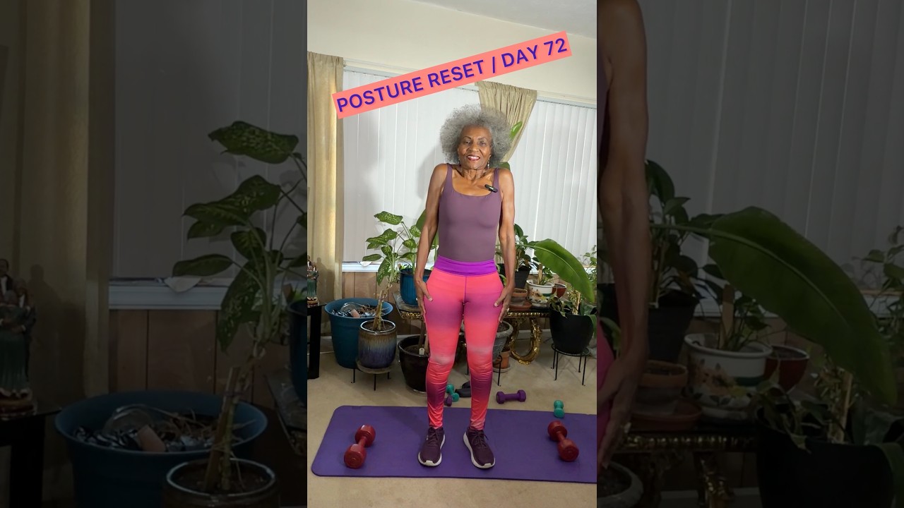 Day 72 (Full Workout) | Posture Reset | Faith • Fitness • Family (Adults 50+) 💜@FaithfitFam50plus