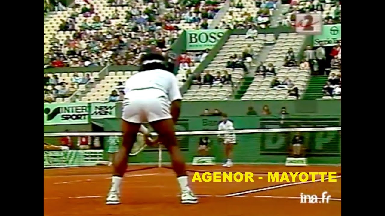 Ronald Agenor vs Tim Mayotte - 3/6 7/5 5/7 7/5 6/2 French Open 1989