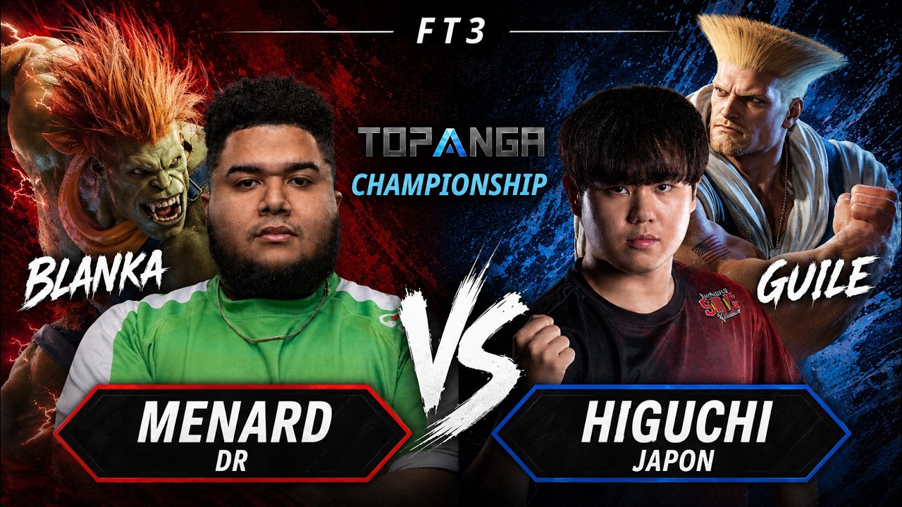 🔥 SF6 ▰ MENARD (Blanka) vs HIGUCHI (Guile) ▰  Street Fighter 6 🔥