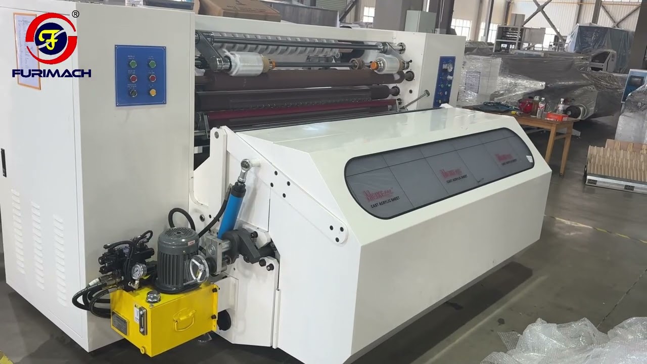 Big yard bopp tape slitting machine 1000m|bopp jumbo slitting rewinding machine|bopp machine