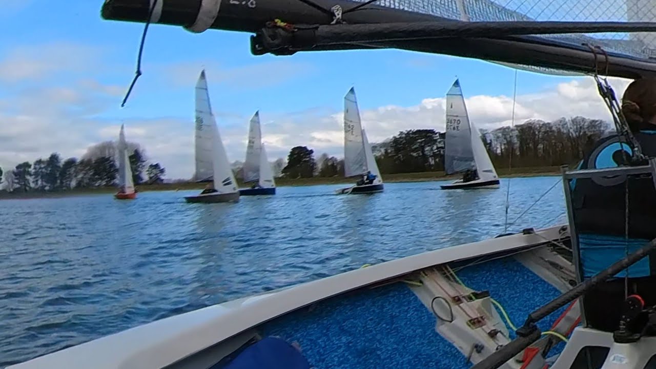 Shustoke Merlin Rocket open race 1(full race) - so close and yet so far!