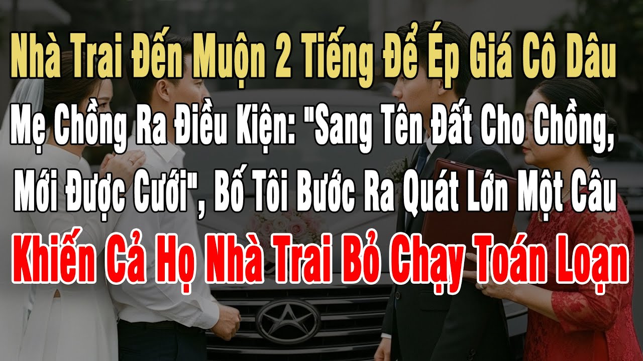 Nhà Trai Đến Muộn 2h Để Ép Giá Cô Dâu, Mẹ Chồng Nói: 