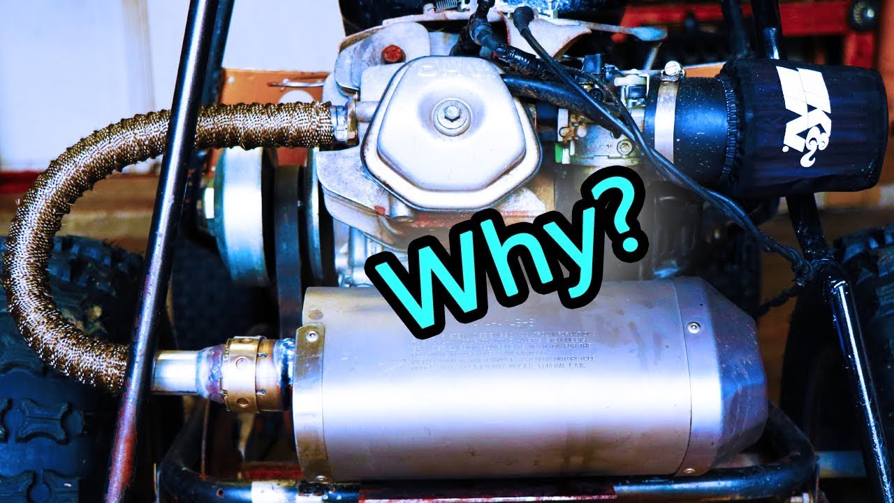 Yamaha R1 Muffler + Header Wrap + Go Kart = ?