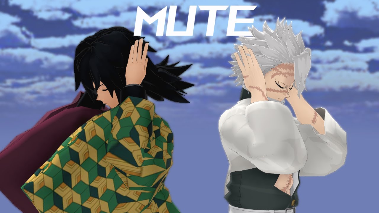 【鬼滅のMMD】MUTE【不死川実弥・冨岡義勇】