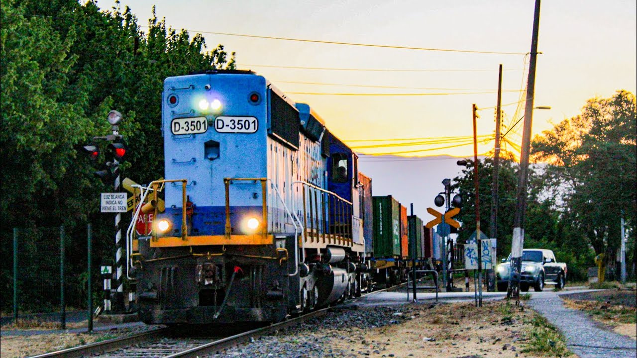 TRENES DE CONTENEDORES DIARIOS. (CHILE)