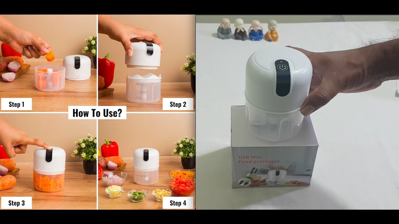 Rechargeable Mini Electric Chopper InstaCuppa - 250 ML