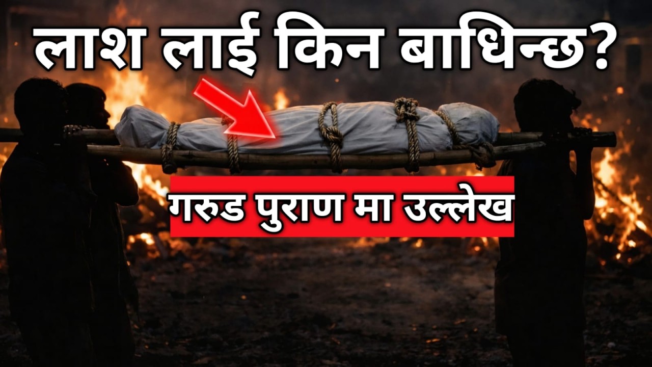मृत्युपछिको २४ घण्टा: शवको खुट्टा किन बाँधिन्छ? गरुड पुराणको डरलाग्दो रहस्य!