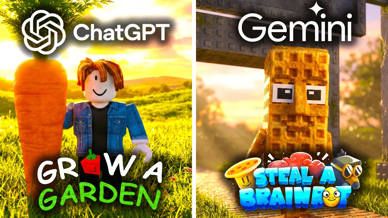 ChatGPT vs Gemini Make Roblox’s Most Popular Games [FULL MOVIE]