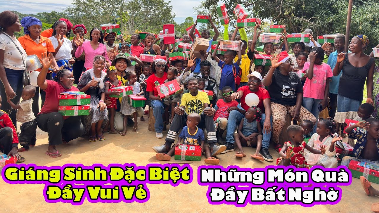 Giáng sinh hoành tráng cho những đưa trẻ|| 2Q Vlogs Cuộc Sống Châu Phi