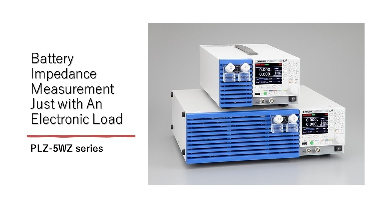 Battery Impedance Measurement Just with An Electronic Load