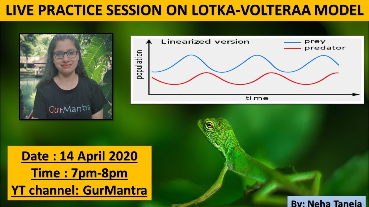 CSIR NET QUESTIONS ON LOTKA VOLTERAA MODEL