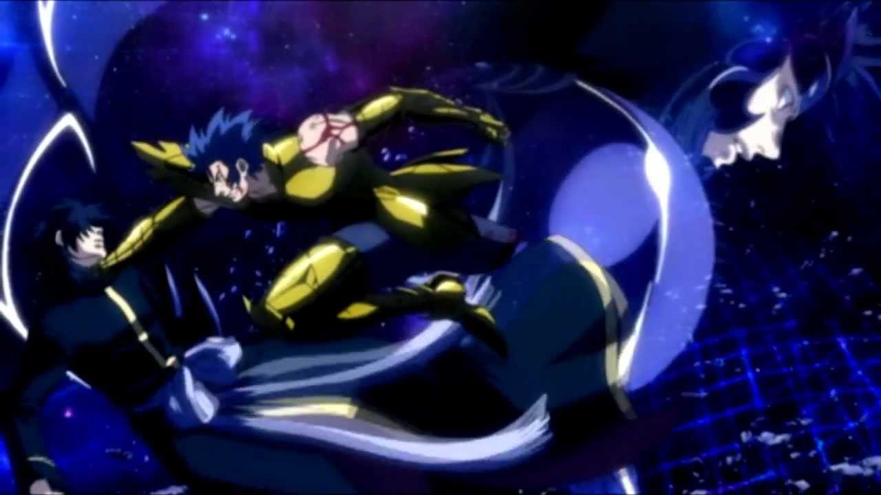 Manigoldo of Cancer and Sage  vs Thanatos. Lost Canvas Trailer. English Subs. o0oSiTHo0o