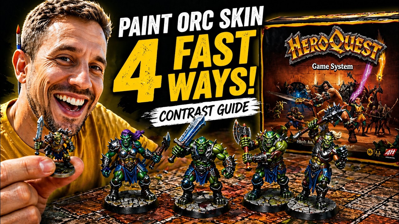 Как покрасить орков для Heroquest с помощью Contrast