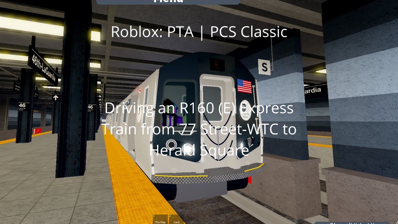 Roblox: PTA | PCS Classic | Driving an R160 (E) Express Train from 77 Street-WTC to Herald Square