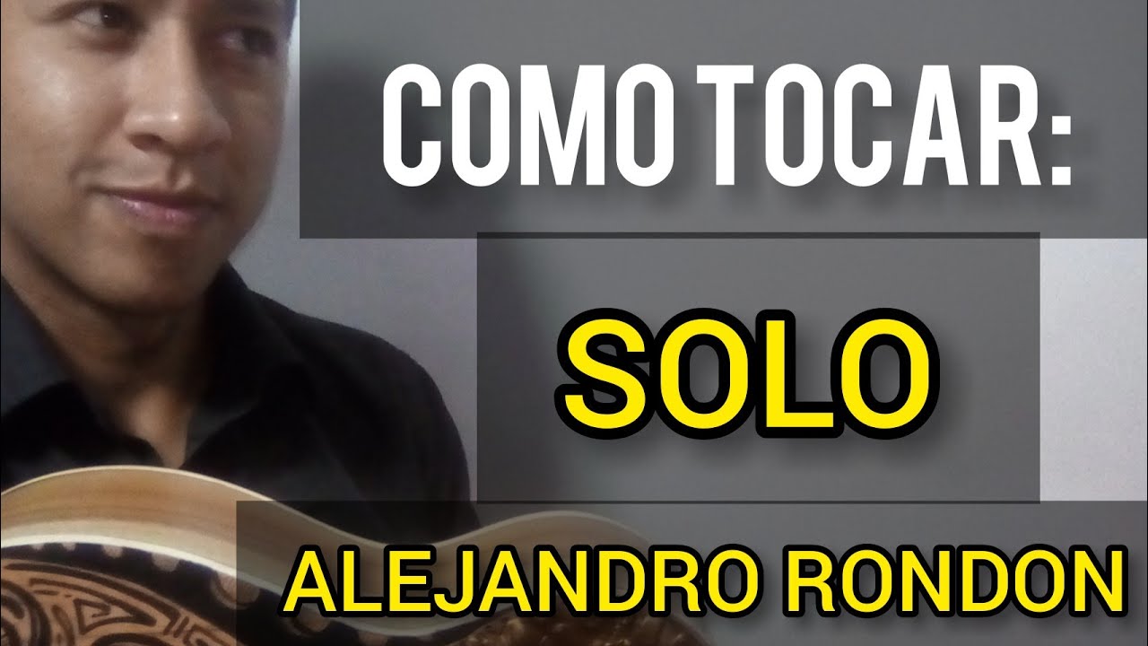 Cómo tocar viviendo solo Alejandro Rondon en el cuatro cifrado acordes tutorial