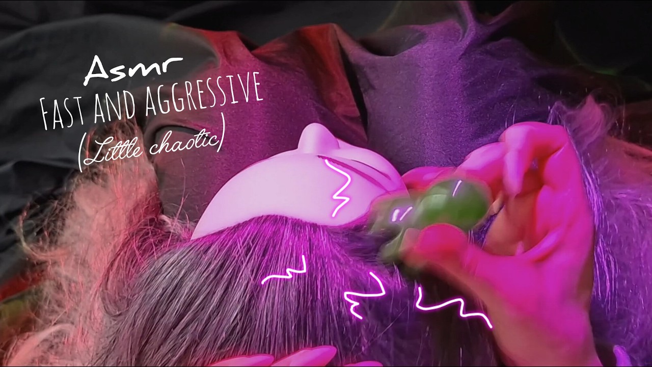 ASMR💆‍♀️ASMR Fast & Aggressive on Mannequin Head 🌪️ Chaotic Tingles💖Asmr Lunar Niki 🌙