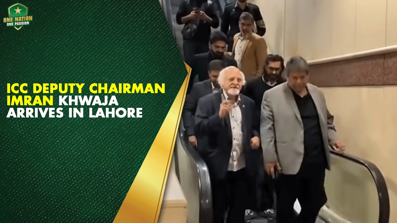 ICC Deputy Chairman Imran Khwaja arrives in Lahore