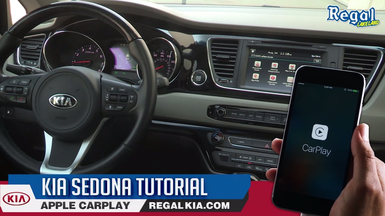 Kia Sedona Tutorial - How to Use Apple CarPlay