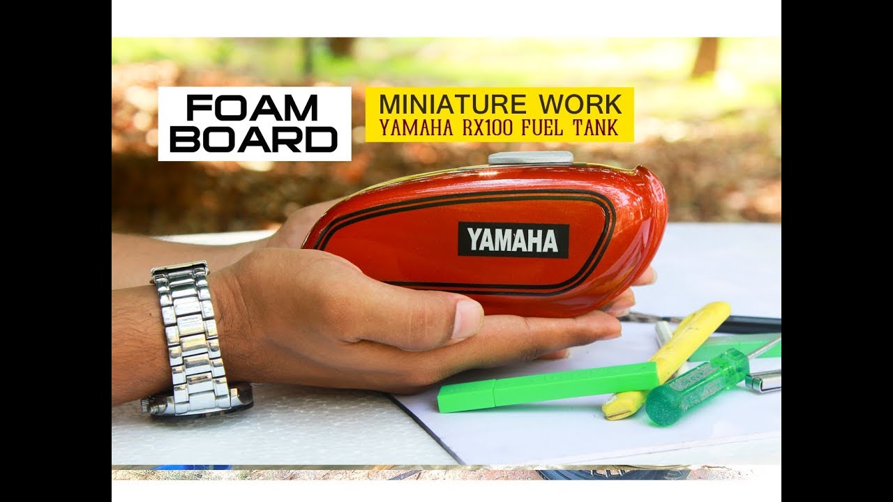 Miniature Work Yamaha Rx100 Fuel Tank | By Prasanth Violet
