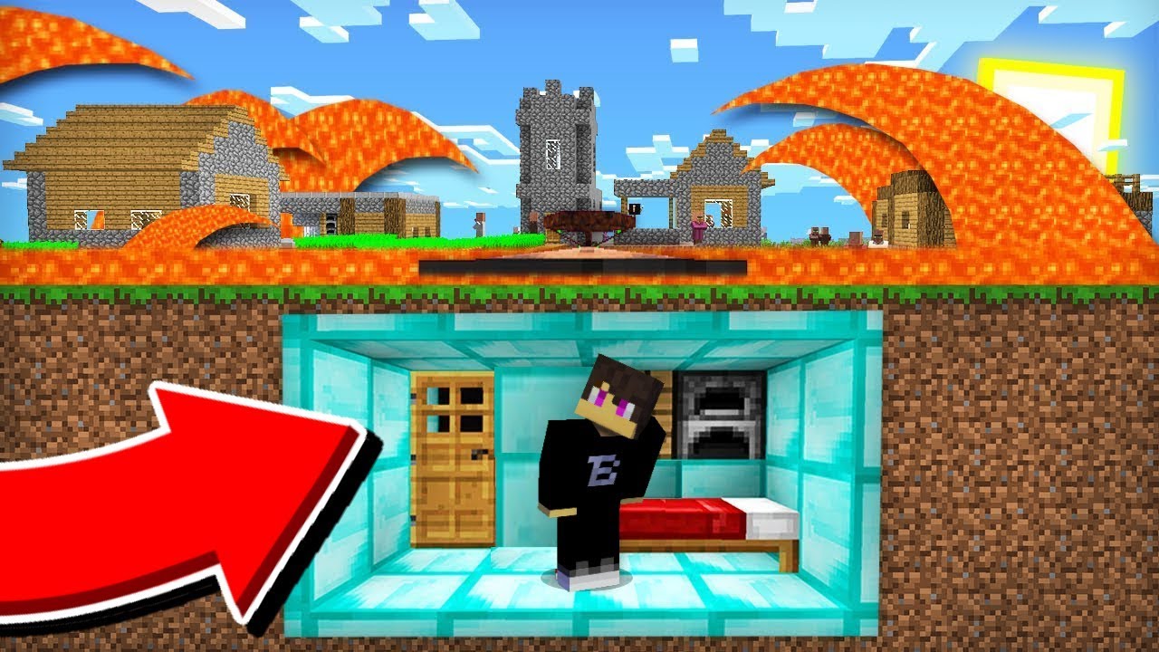 HOGY KERÜLJEM KI A LÁVA TSUNAMIT A MINECRAFTBAN 100% TROLL LÁVA!