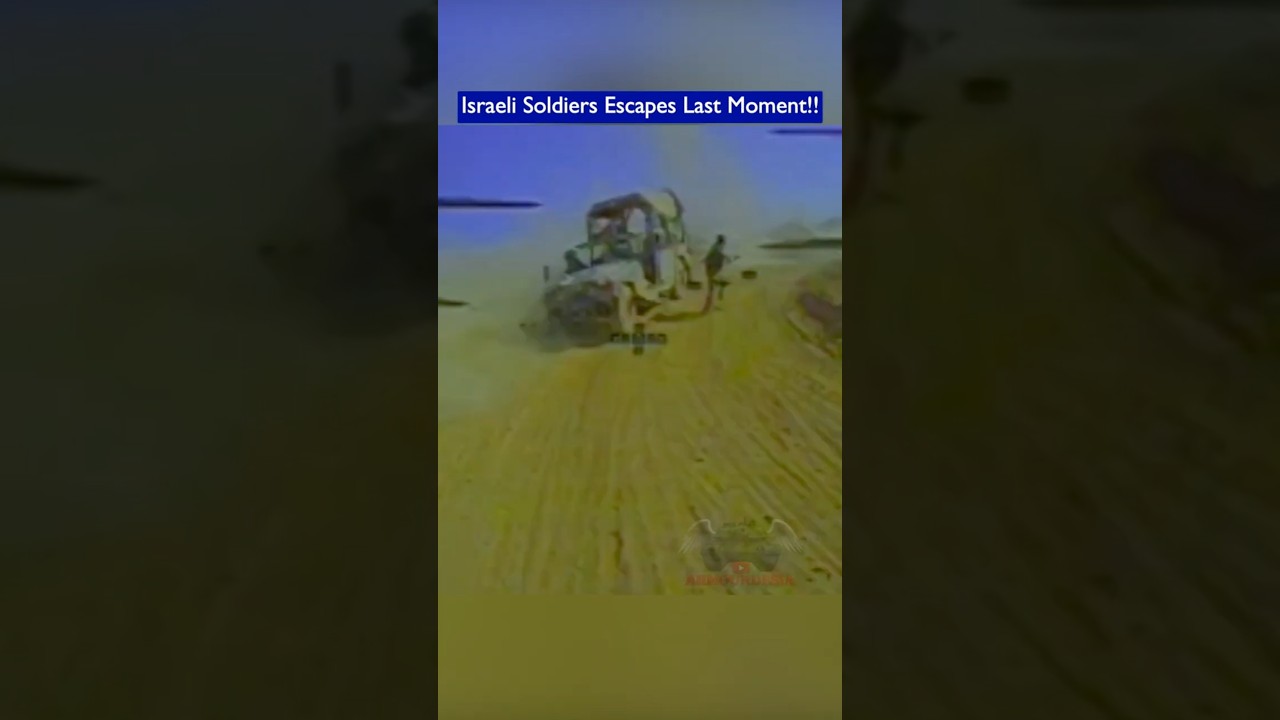 FPV Drone Hit Israeli Humvee - Soldier Escapes Last Moment!!