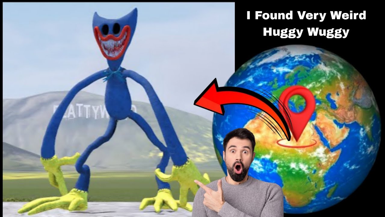 I Found Very Weird Huggy Wuggy😱🤯 on Google maps🌍🔍 and Google