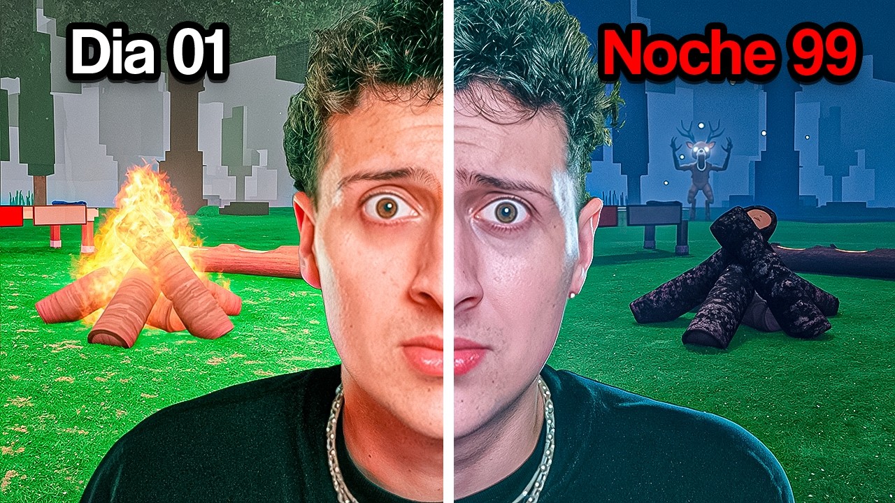 Intenté Sobrevivir 99 Noches Sin Fogata en Roblox