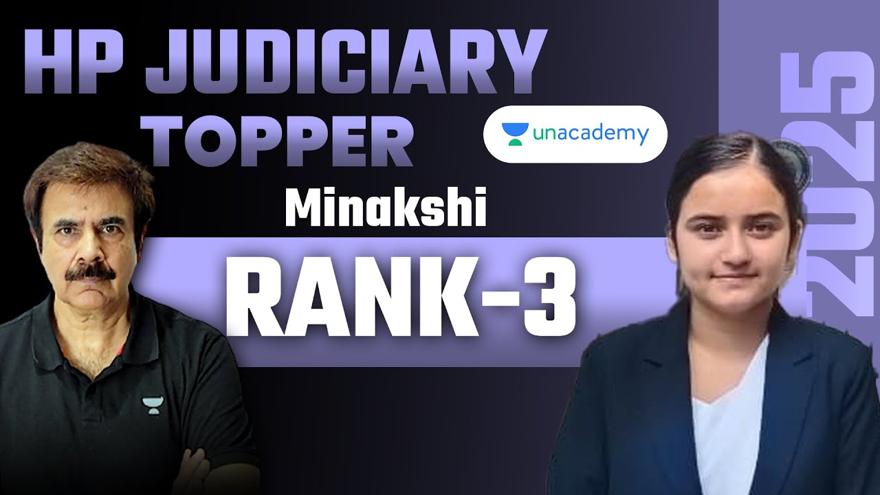 Rank 3 🔥| Himachal Pradesh Judiciary 2024 Topper | HP Judicial Services | Anil Khanna Sir