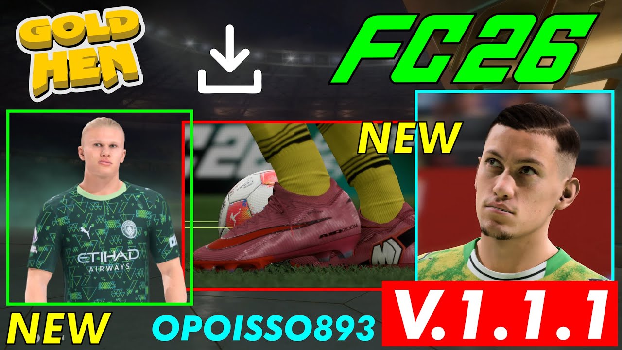 Jak zainstalować PS4 GoldHEN EA SPORTS FC 26 Aktualizacja tytułu 1.1.1 Wersja aktualizacji 1.09